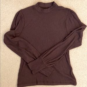 Abercrombie & Fitch Brown Mock Turtleneck